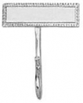 WHISTLE HOOK Nickel police/fire/ems/military uniform